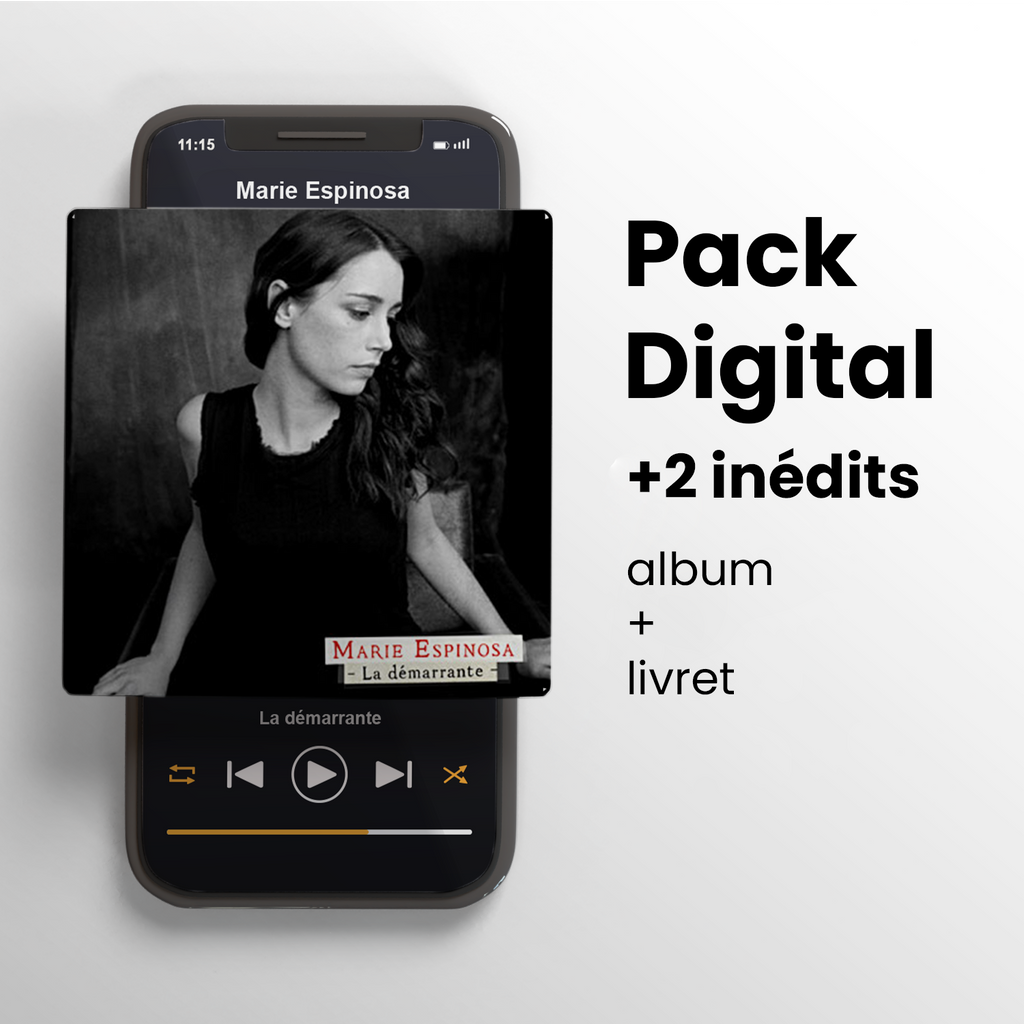 Pack digital "La Démarrante" (album + livret + 2 inédits) | Marie Espinosa